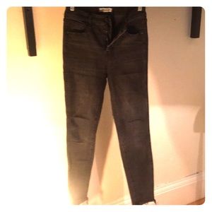 Madewell Black Jeans 10” High-Rise Skinny 26